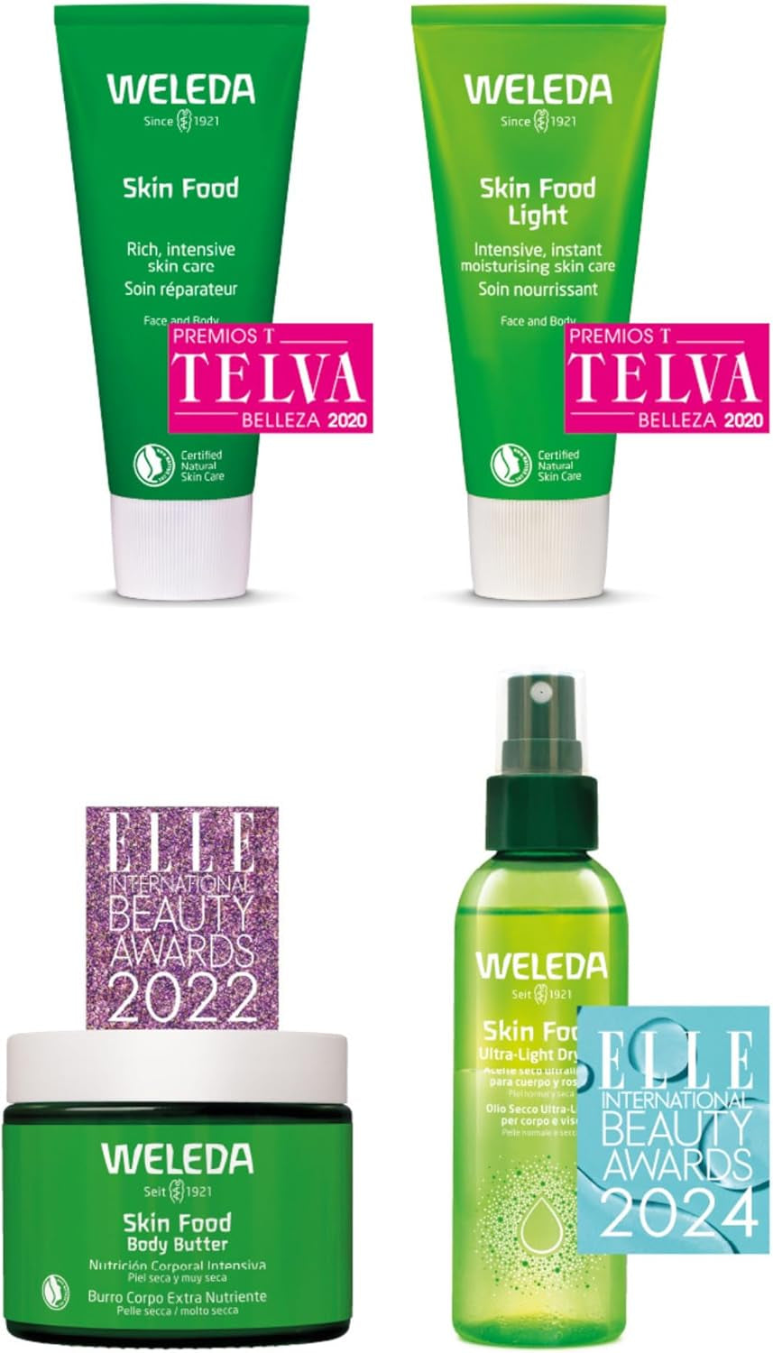 Weleda - Skin Food Original, Crema Reparadora, Nutre E Hidrata, Con Aceite De Girasol Y Almendra, Caléndula, Pensamiento Silvestre Y Manzanilla, Para Piel Muy Seca Y Agrietada -75 Ml