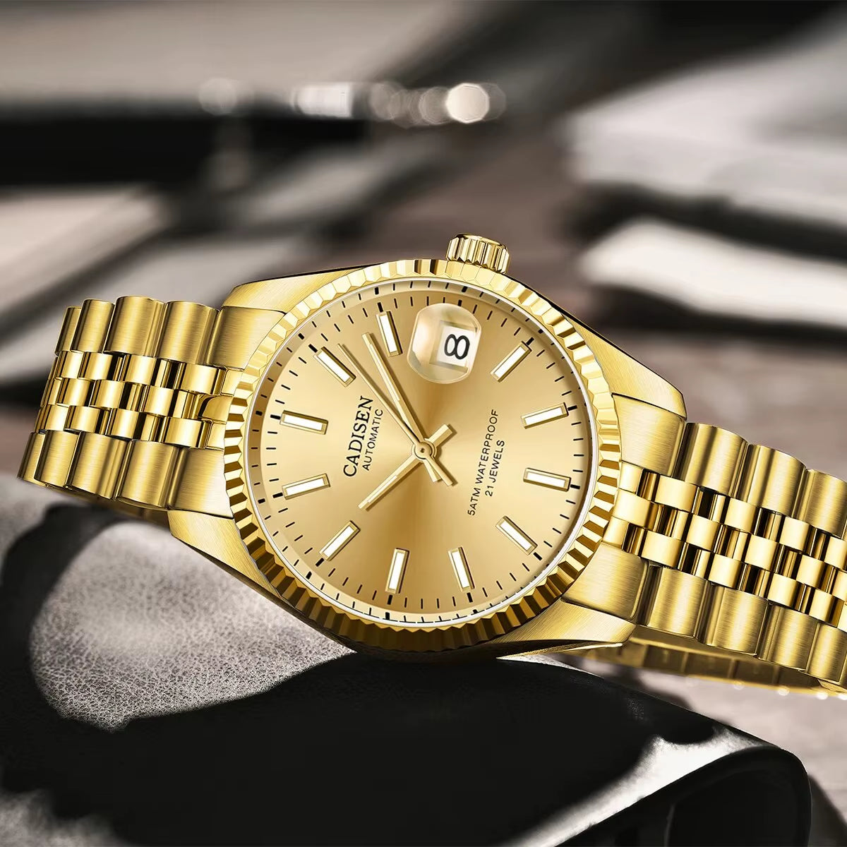 Men Mechanical Watch Top Brand Luxury Automatic Watch Business Stainless Steel Waterproof Watch Men Relogio Masculino