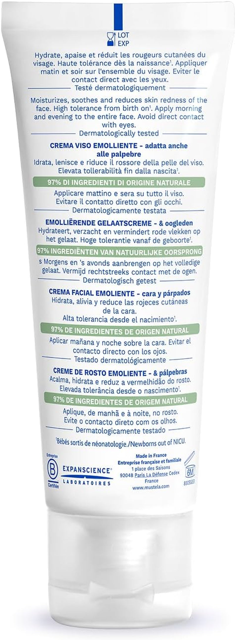 BF-3504105031572 Stelatopia Crema Emoliante Facial, 40 Ml