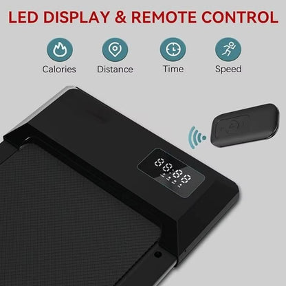 300 Ibs Weight Capacity 2.5 HP 2 in 1 Portable Treadmill for Home with Remote Control LED Display Walking Pad Treadmill