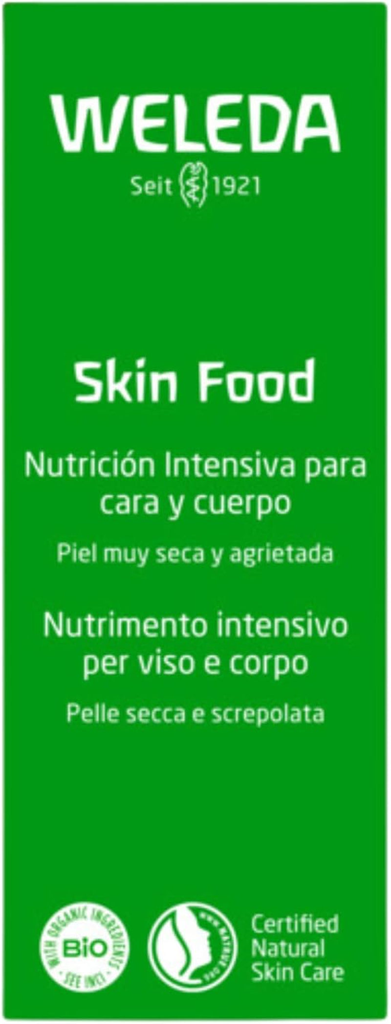 Weleda - Skin Food Original, Crema Reparadora, Nutre E Hidrata, Con Aceite De Girasol Y Almendra, Caléndula, Pensamiento Silvestre Y Manzanilla, Para Piel Muy Seca Y Agrietada -75 Ml
